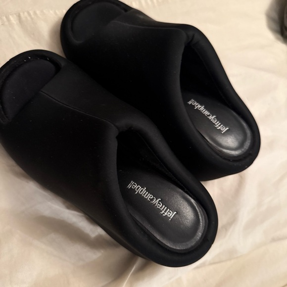 Jeffrey Campbell Black Women's Slide slip ins puffy soft - Picture 4 of 9